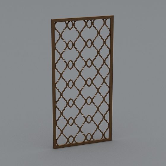 Elegant Lattice Panel 3D Model for Creative Projects