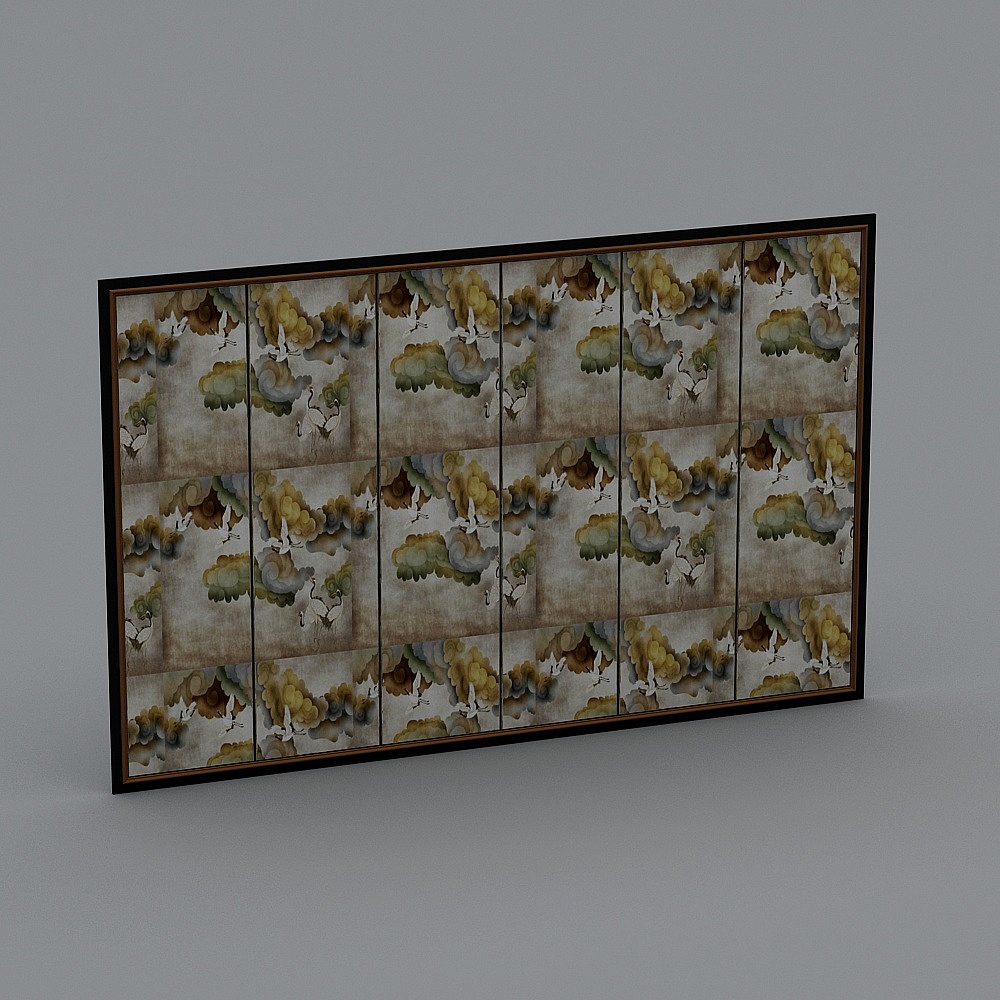 Neo-Chinese background wall