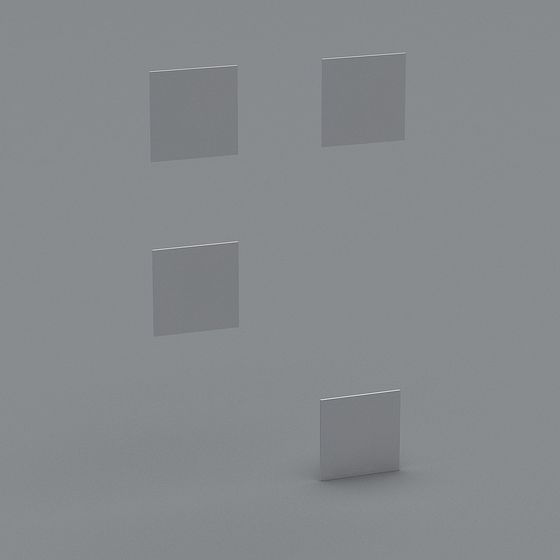 Stylish Floating Cubes 3D model for Creative Projects