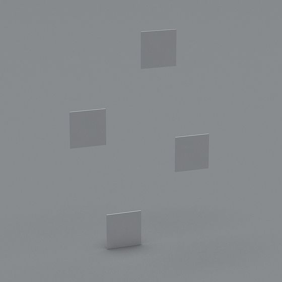 Futuristic Minimalist Cube 3D model