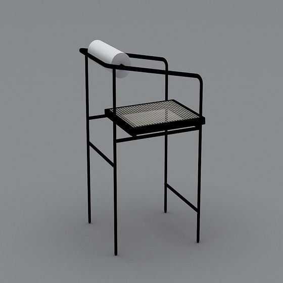 Industrial Style Tissue Holder 3D model