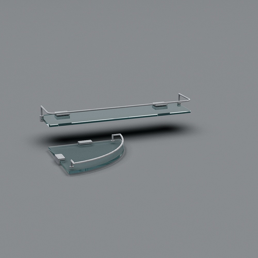 Modern Glass Display Stand 3D model