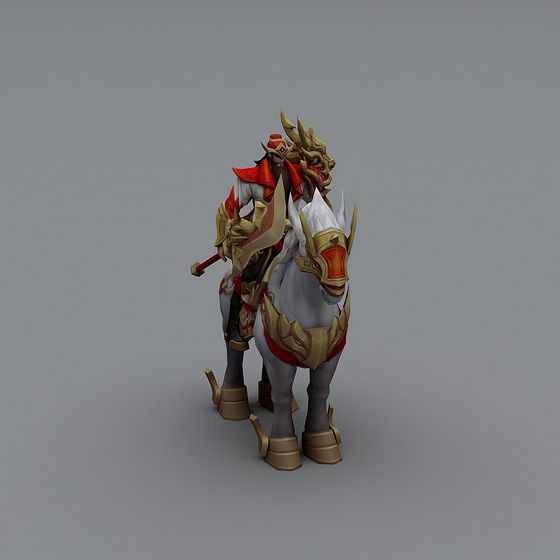 Warrior on Horseback 3D model