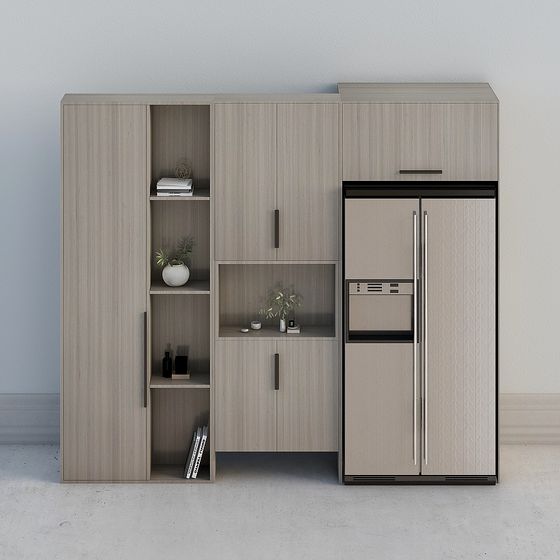 Versatile Storage Cabinet 3D model for Modern Interiors