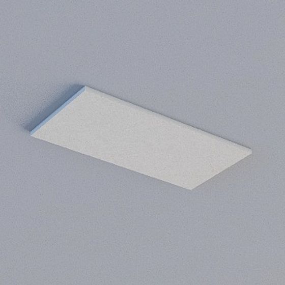 Gray 3D Buckle Panel Model