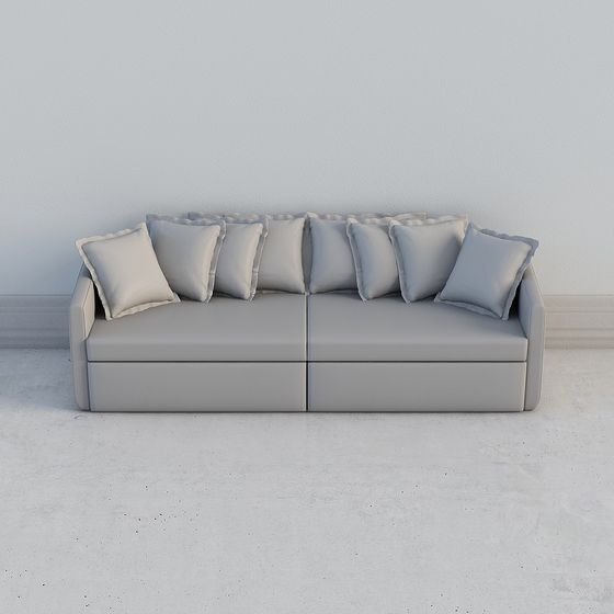Low-Polygon Modern Sofa 3D model