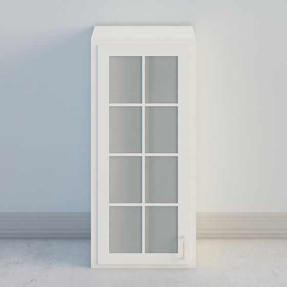 Armario de cocina de cristal individual