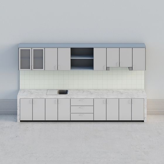 Urban Kitchen 3D model for Modern Design