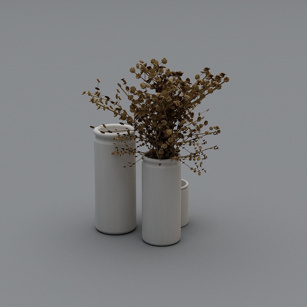 jarrón de cerámica con flores