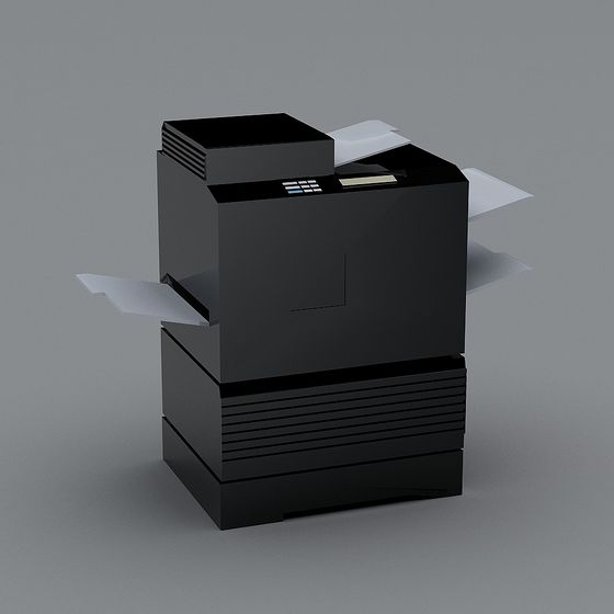 Low Poly 3D Printer Model for Creative Projects 3D model