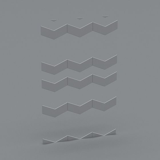 Futuristic Low Poly 3D Model with Abstract Style