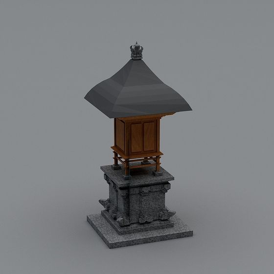 Eastern Ancient Tower 3D model
