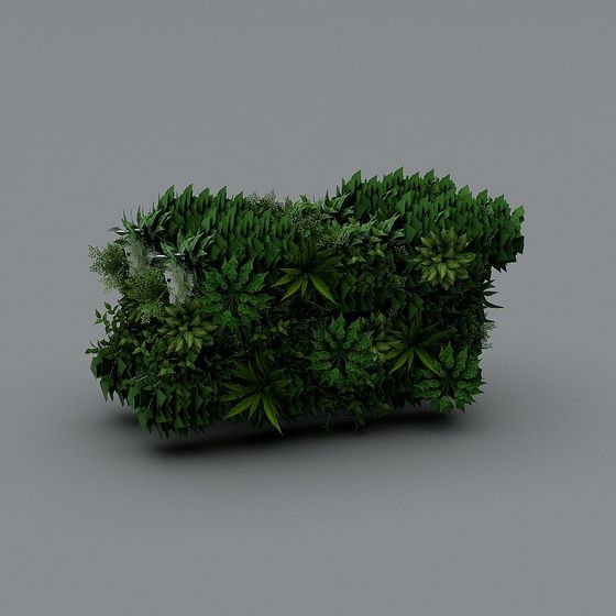 Natural Wall Low-Poly 3D Model