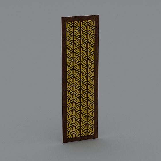 Stylish Geometric Gate 3D model for Creative Projects