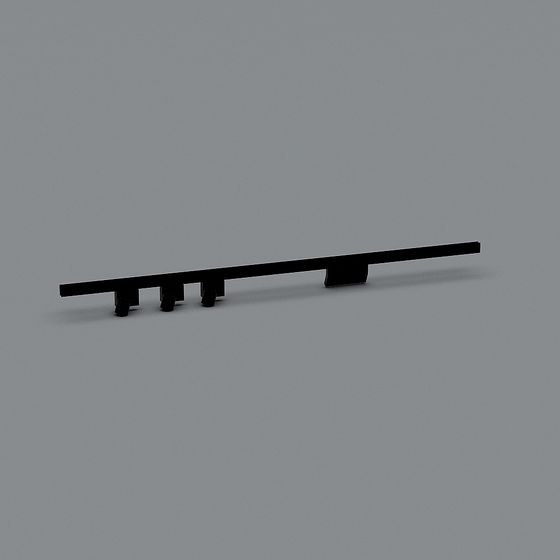 Modern Track Lamp 3D Model for Industrial Spaces
