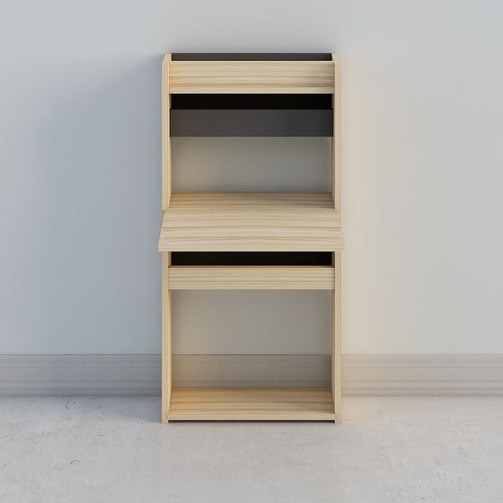 Modern Low-Poly Bookshelf 3D model