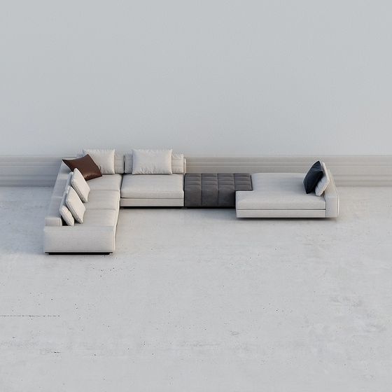 Ghế sofa chữ L Masasanty cho phòng khách hiện đại