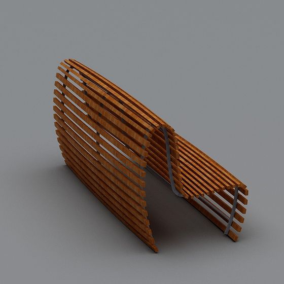 Urban Bridge Low-Poly 3D model