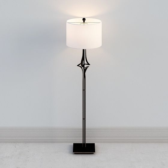 Elegant Floor Lamp 3D Model for Modern Interiors