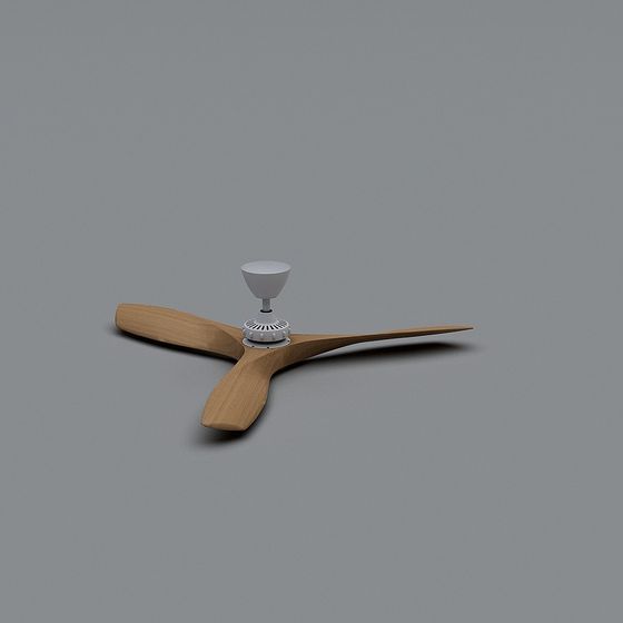 Sleek Minimalist Ceiling Fan 3D model
