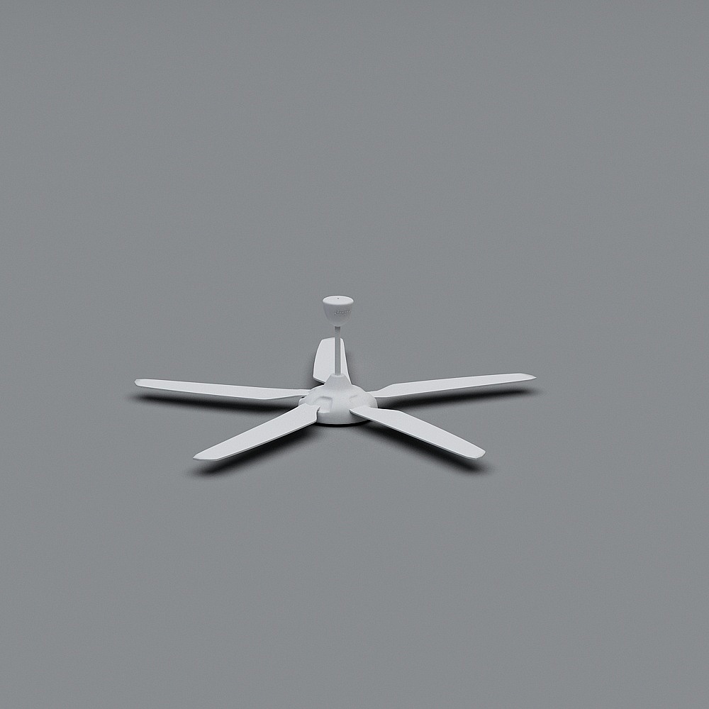 Stylish Modern Ceiling Fan 3D model