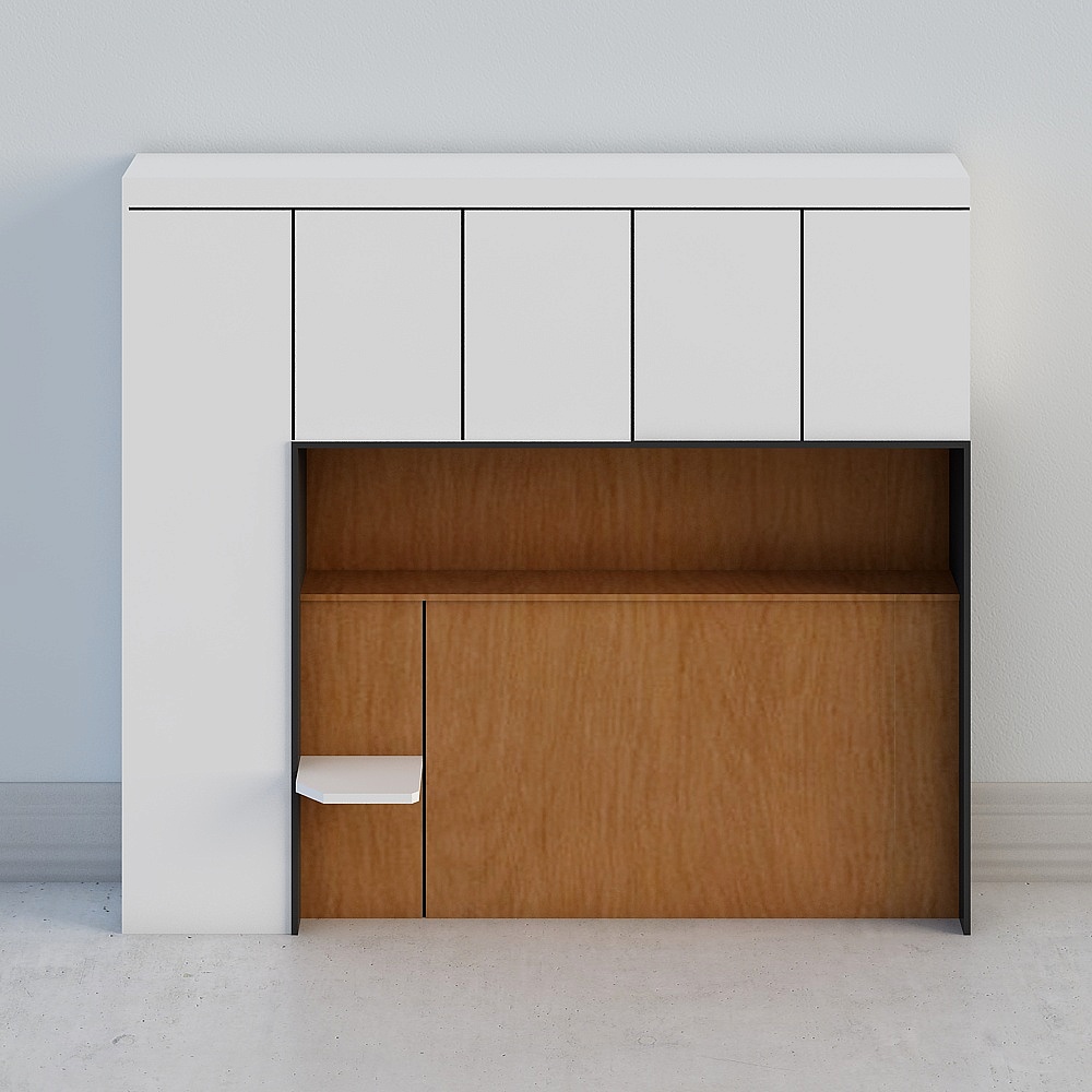 Bett eingebaut Test 2 Schrank