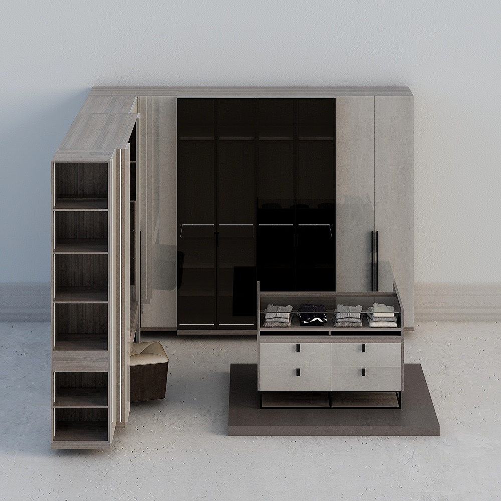 ตู้เสื้อผ้าในห้องนอนสมัยใหม่ Opai