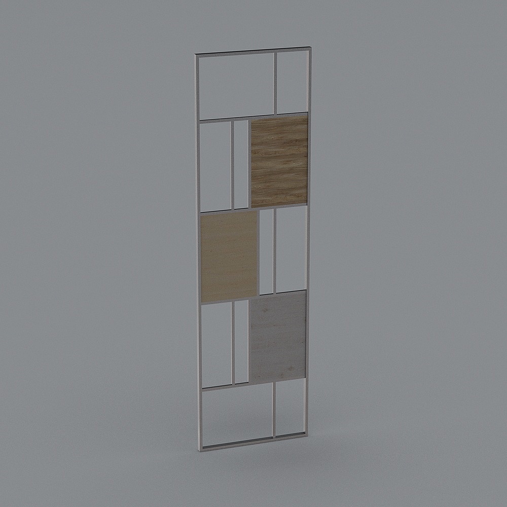 City Window Low Poly 3D model