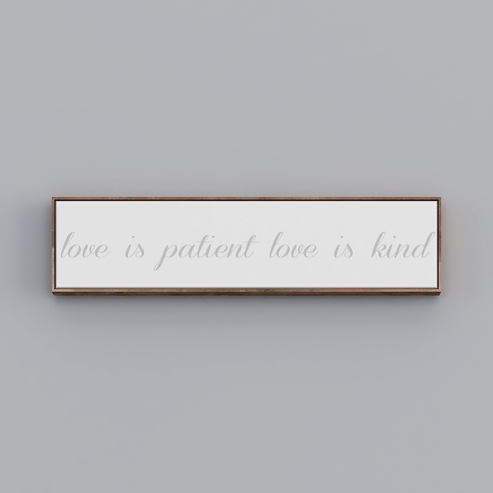 Wall hanging - long board text