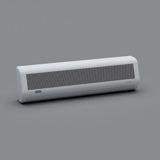 Minimalist Wall-Mounted Air Conditioner 3D model