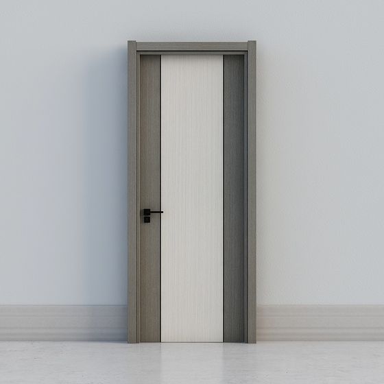 Elegant Minimalist Interior Door 3D model