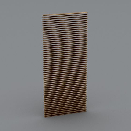Low Poly Wooden Shutter 3D model