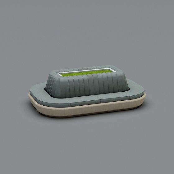 Trendy Low-Poly Lounge Chair 3D model for Creative Spaces