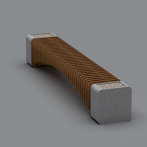 City Breath Bench 3D model