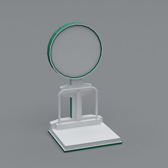 Futuristic Mirror Low-Poly 3D model