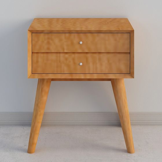 Unique Low-Poly Nightstand 3D Model