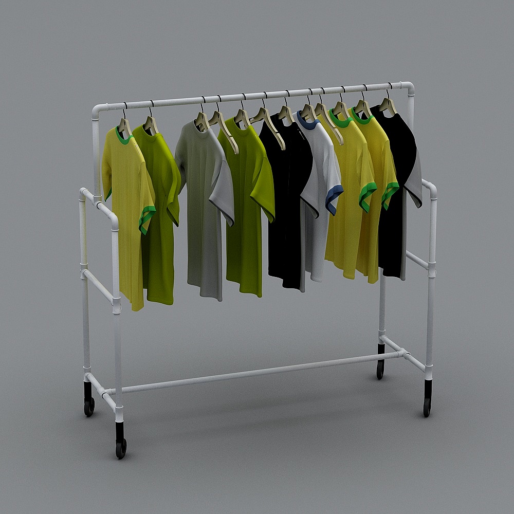 Creative Low-Polygon 3D Model Hanger Design