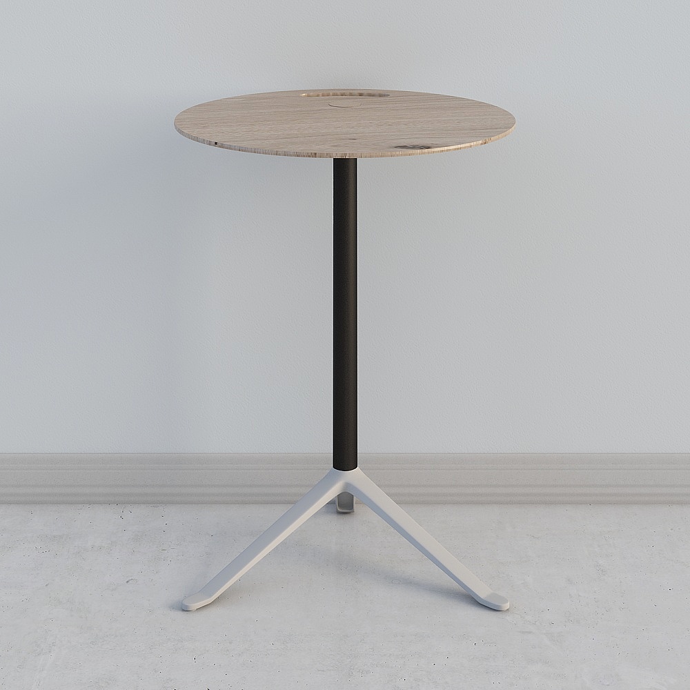 Low-Poly Round Table 3D model Design