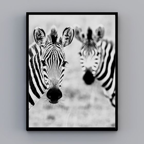 Zebra on the Savanna 3D model