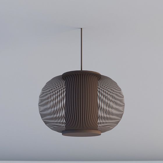 Sphere Weave Pendant Light 3D model for Modern Spaces