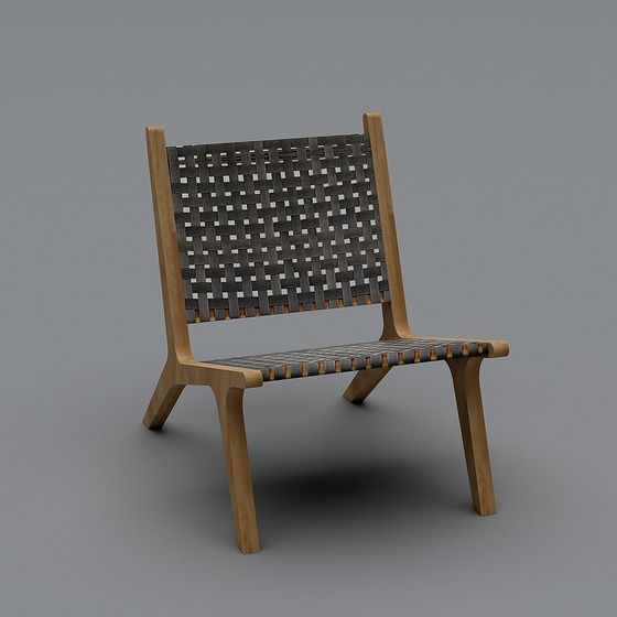 Stylish Low-Poly Chair 3D model for Interiors