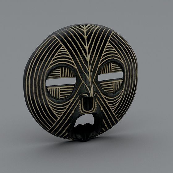 African Mask 3D Model for Creative Projects