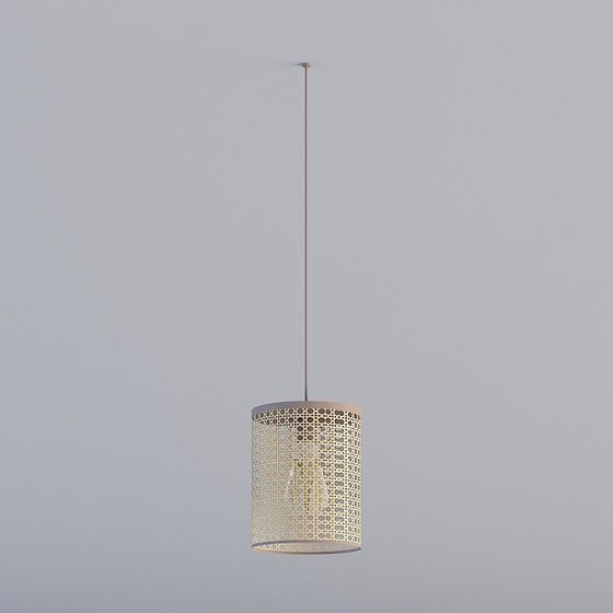 Stylish Low-Polygon Chandelier 3D Model