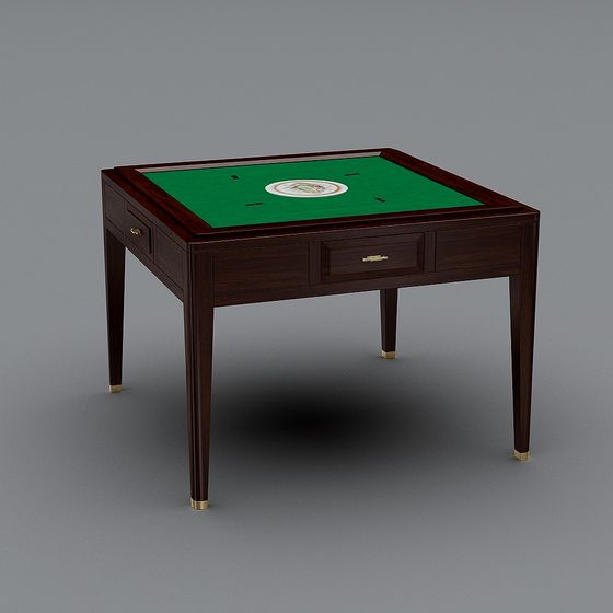 Elegant Mahjong Table 3D model
