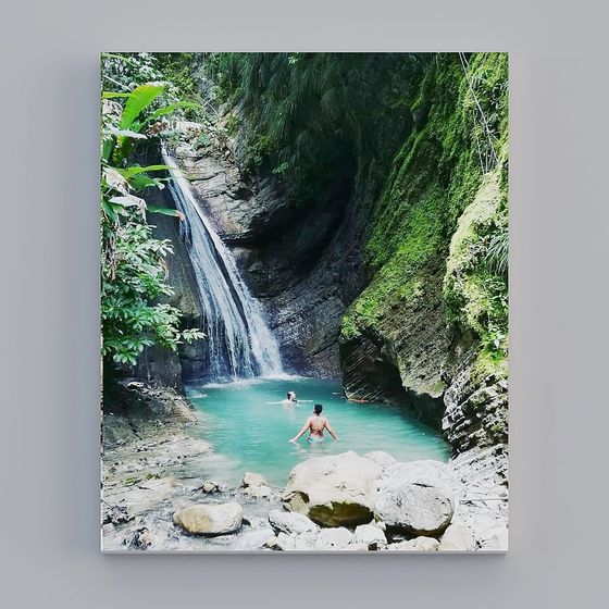 Stunning Jungle Waterfall 3D Model