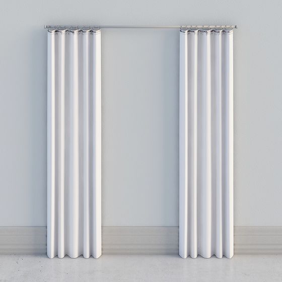 Elegant Curtain 3D Model for Modern Interiors