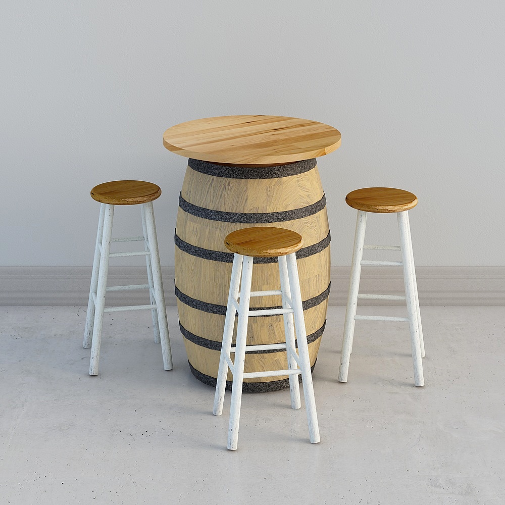 coperchio a botte e sedie