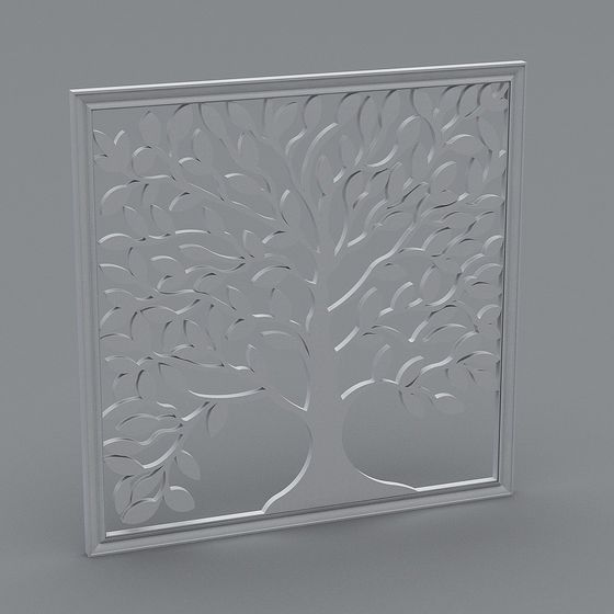 Life Tree Low-Polygon 3D Model Design