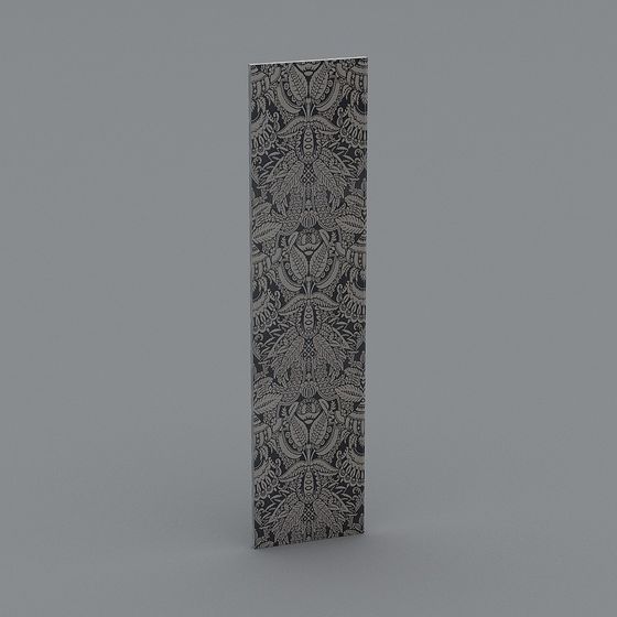 Victorian Wallpaper Panel 3D model
