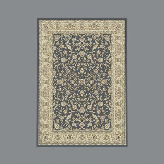 Elegant Low-Poly Carpet 3D model Inspired by Persian Art